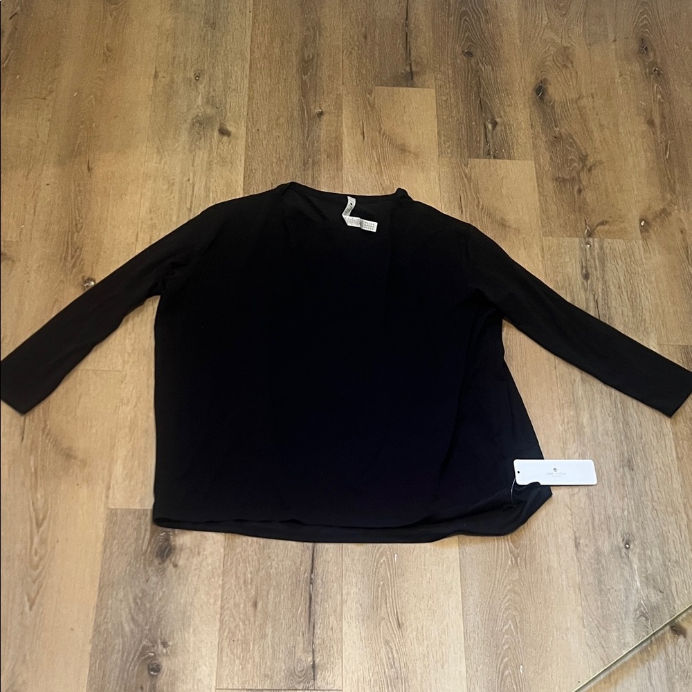 Crz Yoga Long Sleeve Black Women's T-shirt XL (14) NWT